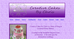 Desktop Screenshot of creativecakesbychris.net